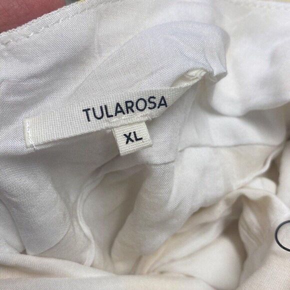 Tularosa Women’s Regina Jumpsuit White & Yellow XL NWT $198 (3-6) - Picture 5 of 7